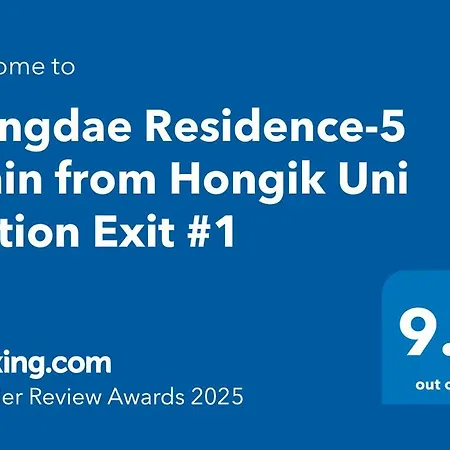 Hongdae Residence-5 1Min From Hongik Uni Station Exit #1 Seoul Exterior photo